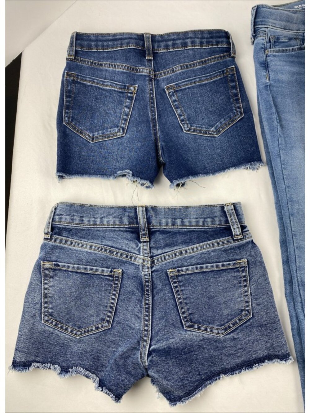Bundle of 6 Girls Blue Denim Jeans & Shorts SIZE 7 Old Navy & Jumping Beans - Picture 3 of 11